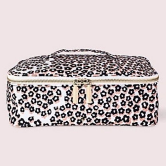 kate spade pink flair flora lunch carrier bag tote box container nwt - Picture 1 of 4